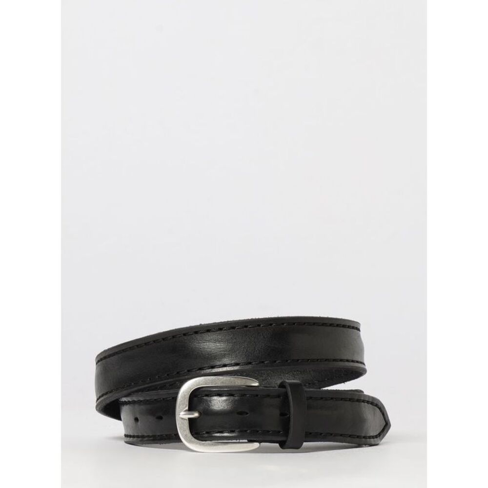 Orciani Men Classic Orciani Belt In Black Leather With A Pin Buckle